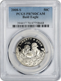 2008-S Bald Eagle Commemorative Half PR70DCAM PCGS-1