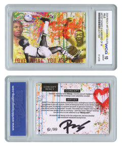 2024 Pele The Beautiful Game Trading Card Signed by Rency LTD # 99 - GEM-MINT 10-1
