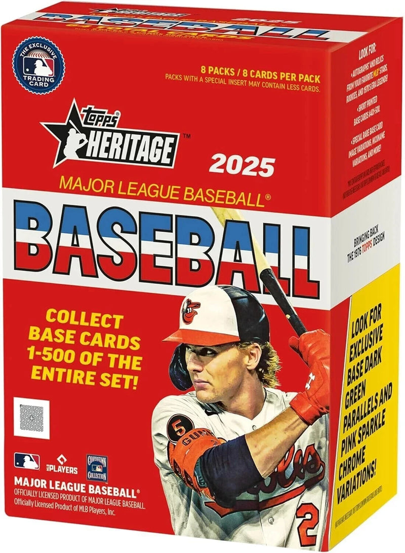 2025 Topps Heritage Baseball Factory Sealed Blaster Box-1