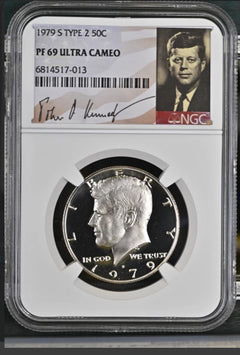 1979 S Type 2 Kennedy 50¢ NGC PF 69 Ultra Cameo (Kennedy Portrait Label)-2