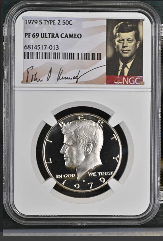 1979 S Type 2 Kennedy 50¢ NGC PF 69 Ultra Cameo (Kennedy Portrait Label)-2