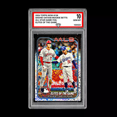 Graded 10 Shohei Ohtani Mookie Betts 2024 Topps #138 All Star Game Foil-1