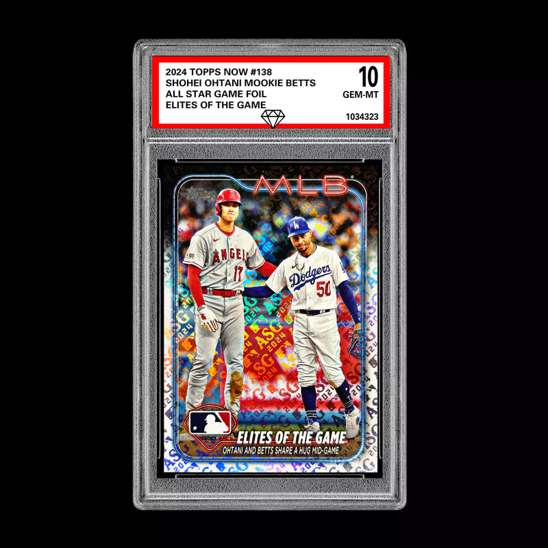 Graded 10 Shohei Ohtani Mookie Betts 2024 Topps #138 All Star Game Foil-1