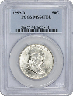 1959-D Franklin Half Dollar MS64FBL PCGS-1