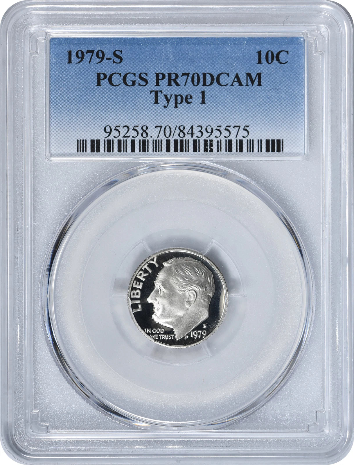 1979-S Roosevelt Dime Type 1 PR70DCAM PCGS-1