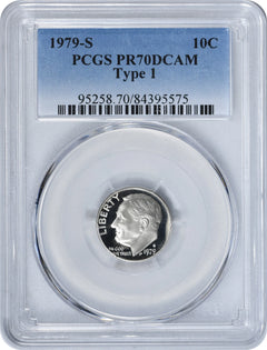 1979-S Roosevelt Dime Type 1 PR70DCAM PCGS-1