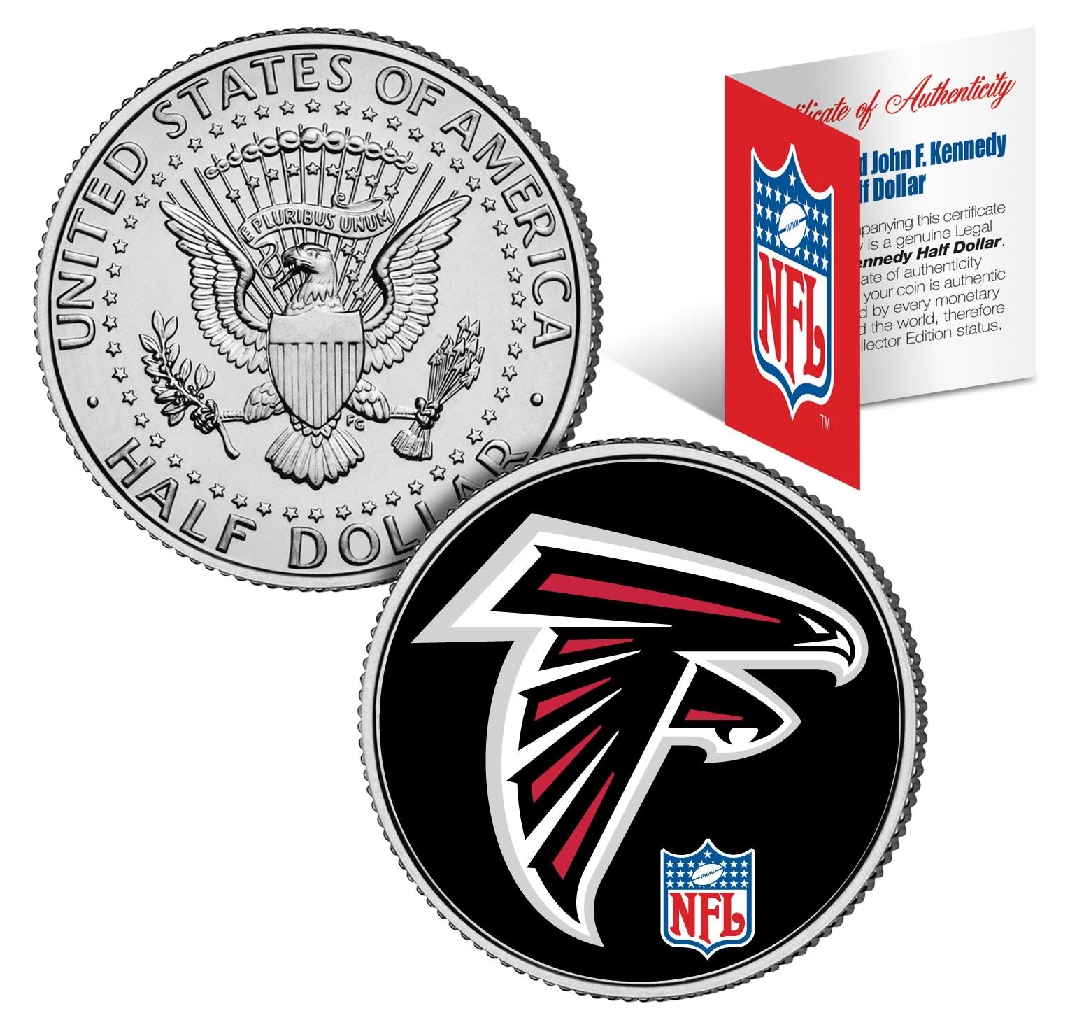 ATLANTA FALCONS NFL JFK Kennedy Half Dollar US Coin *Officially Licensed*  eCoins (110415)-1