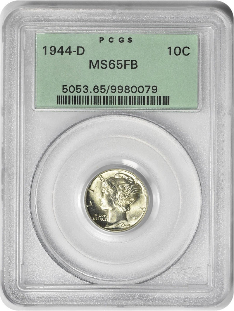 1944-D Mercury Silver Dime MS65FB PCGS-1
