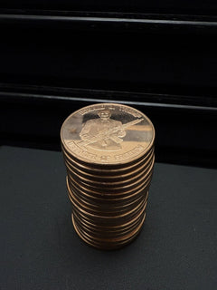Tube Of 20-1 Oz Copper Round Trump Defender Of Rights-3