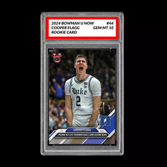 Graded 10 Cooper Flagg 2024-25 Bowman U NOW Card #44 Duke RC ROOKIE-1