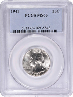1941 Washington Silver Quarter MS65 PCGS-1