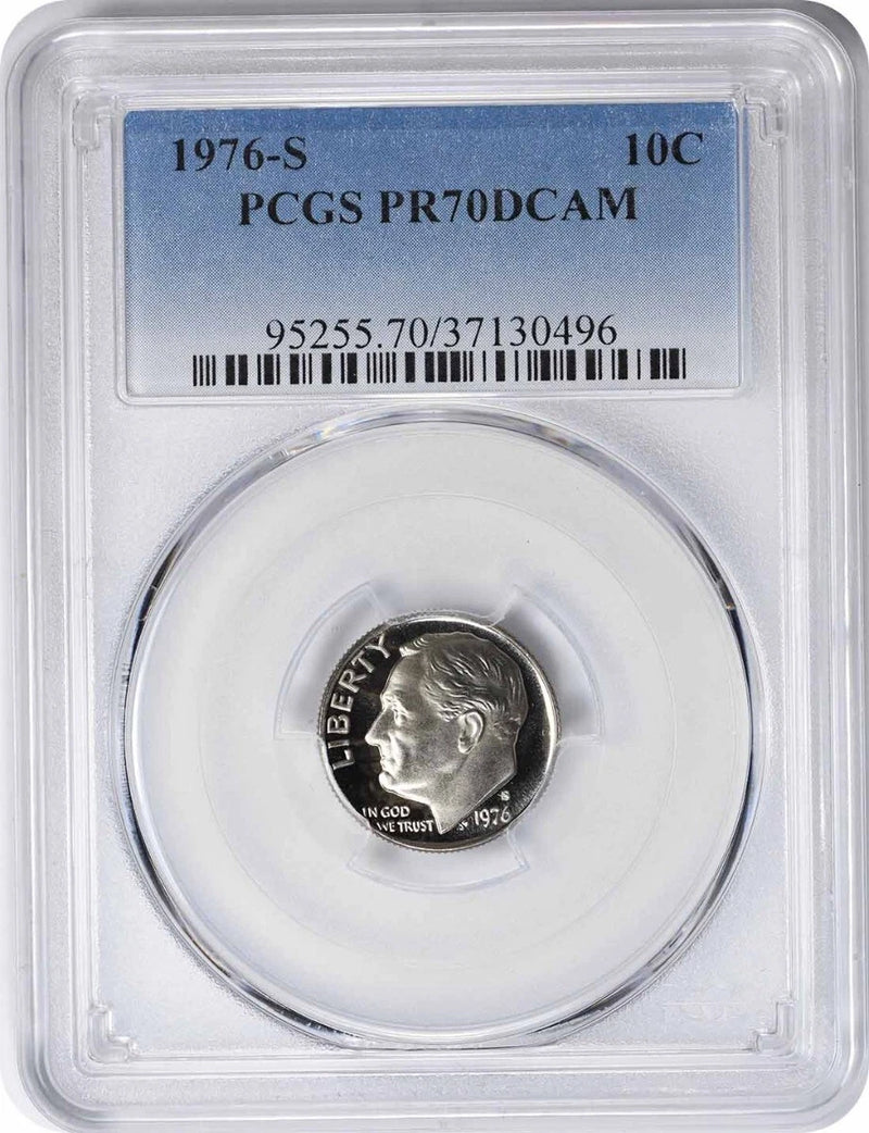 1976-S Roosevelt Dime PR70DCAM PCGS-1