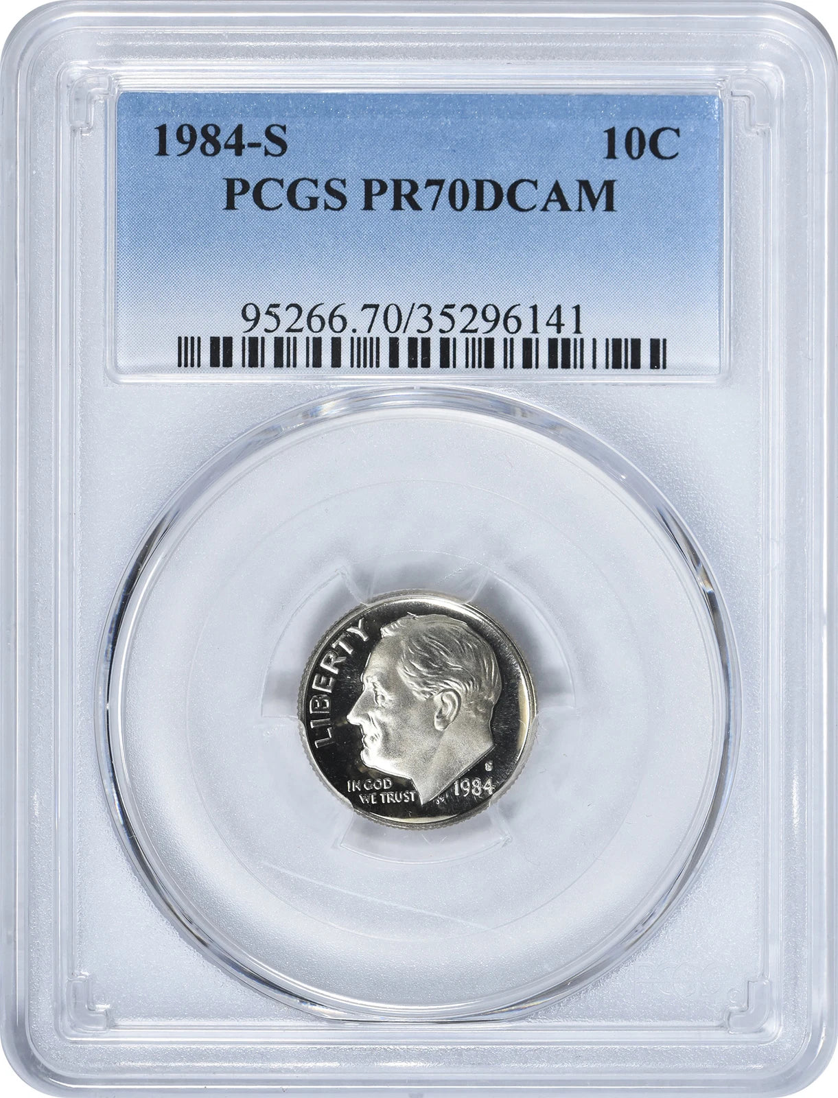 1984-S Roosevelt Dime PR70DCAM PCGS