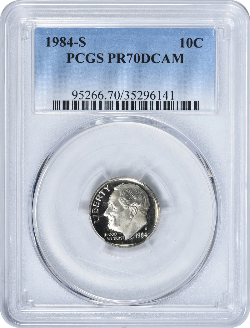 1984-S Roosevelt Dime PR70DCAM PCGS-1