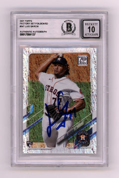 Luis Garcia 2021 Topps Foilboard #547 #/310 Rookie RC Signed BAS BGS 10 Auto-1