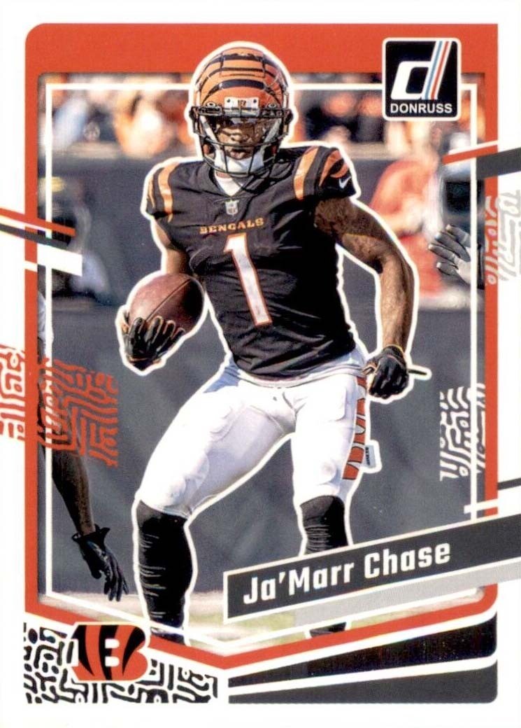 Cincinnati Bengals 2023 Donruss Factory Team Set Joe Burrow Chase 4 Rookie Cards-6