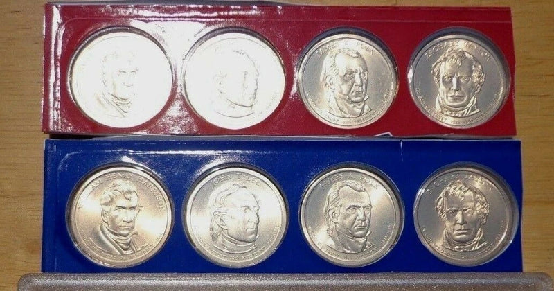 2009 P & D Presidential Dollar 8 Coin Lot Sealed Uncirculated Mint Set Cello-2