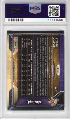 Graded 2015 Topps Chrome Stefon Diggs #148 Rookie RC Football Card PSA 10 Gem Mi-2