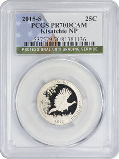 2015-S Flag Clad Kisatchie ATB National Park Quarter PR70DCAM PCGS-1