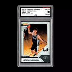 Graded 10 Victor Wembanyama 2023-24 Panini Instant #RPS-1 1st Rc Rookie-1