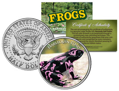 HARLEQUIN TOAD * Collectible Frogs * JFK Kennedy Half Dollar US Colorized Coin-1