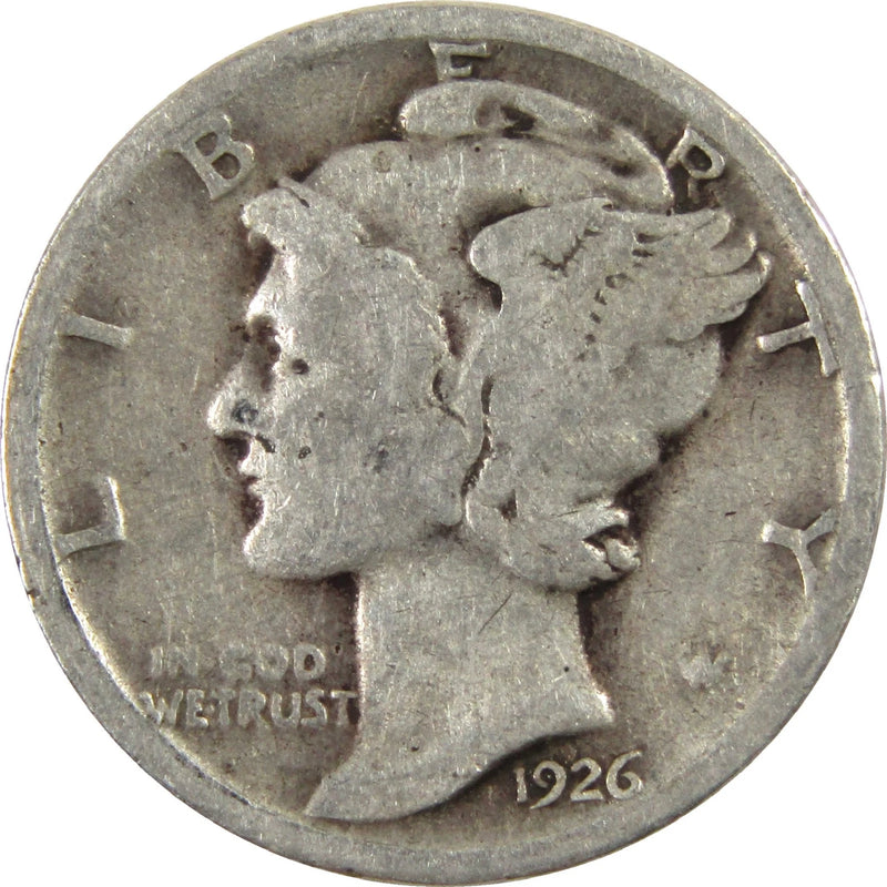 1926 Mercury Dime G Good Silver 10c Coin-1