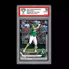 Graded 10 NICK KURTZ RC Rookie of the Year 2025 Topps Now #OS-2-1