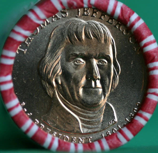 2007 P BU Thomas Jefferson Presidential Roll 25 Coin 3rd President String & Sons
