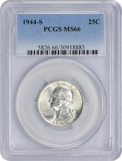 1944-S Washington Silver Quarter MS66 PCGS-1