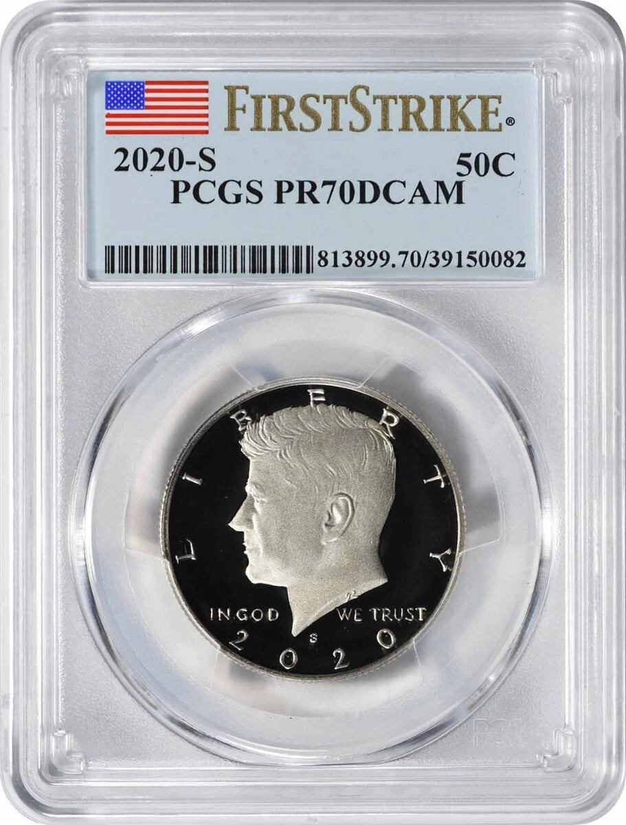 2020-S Kennedy Clad Half Dollar PR70DCAM First Strike PCGS-1