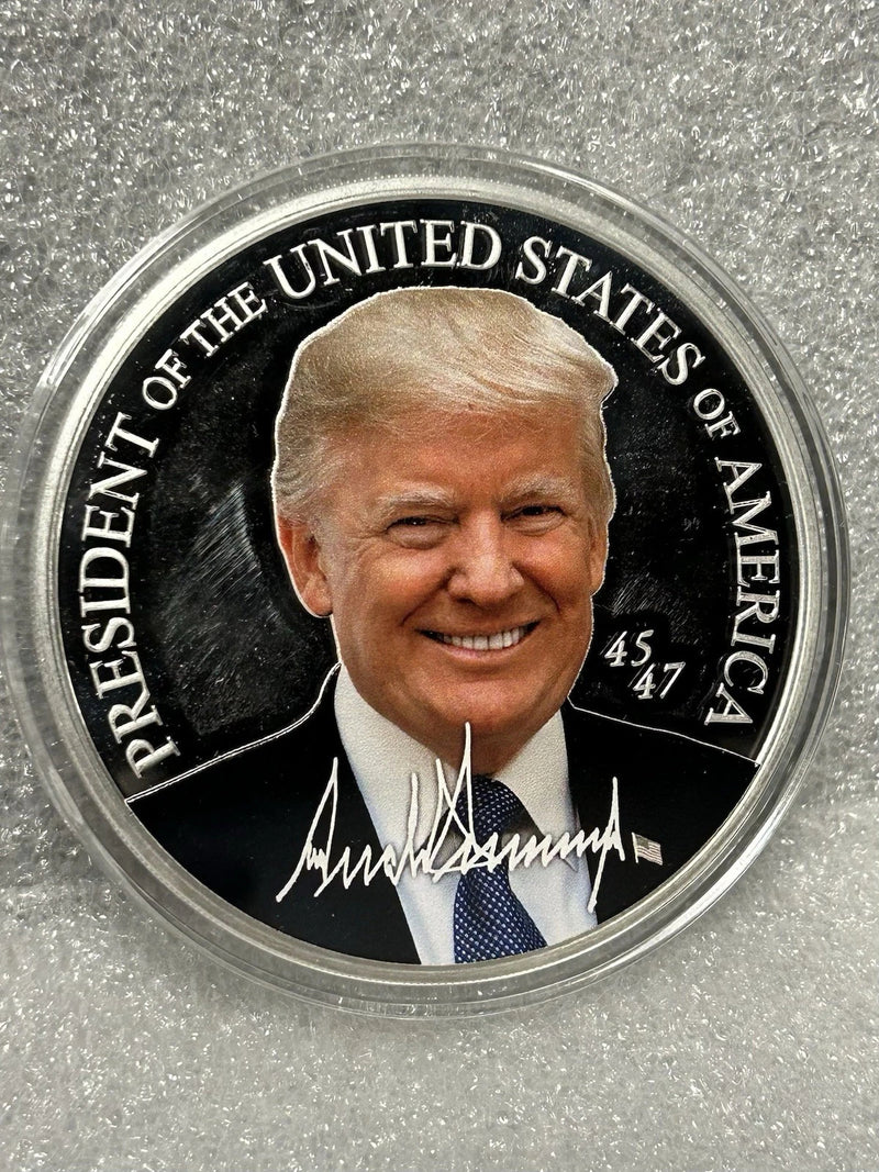 Presidential Donald Trump 5oz Silver Colorized Coin STUNNING COLLECTIBLE!-2