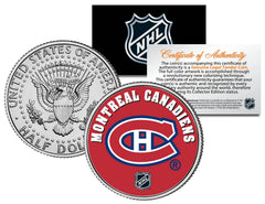 MONTREAL CANADIENS NHL Hockey JFK Kennedy Half Dollar U.S. Coin * LICENSED *-1