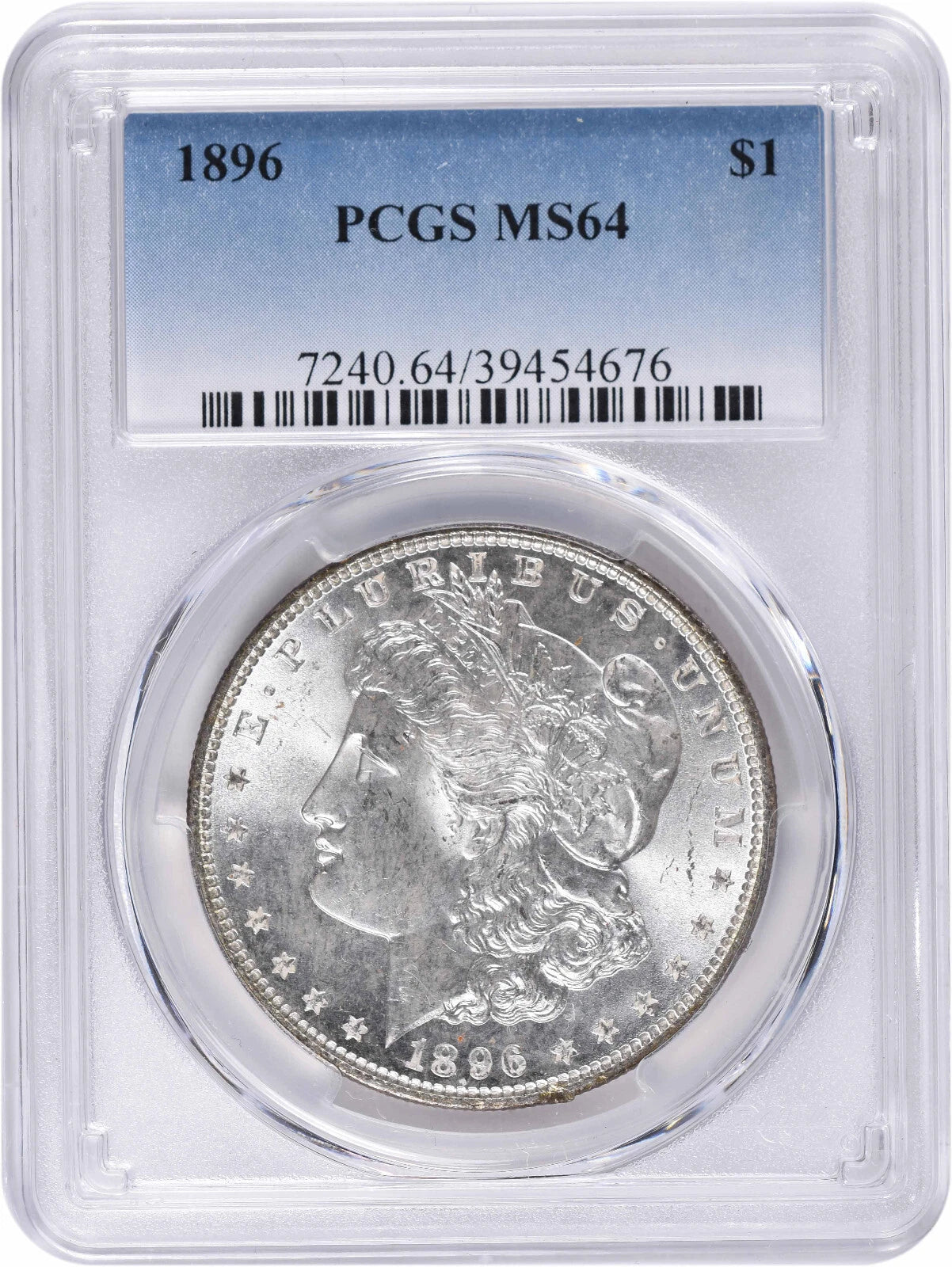 1896 Morgan Silver Dollar MS64 PCGS