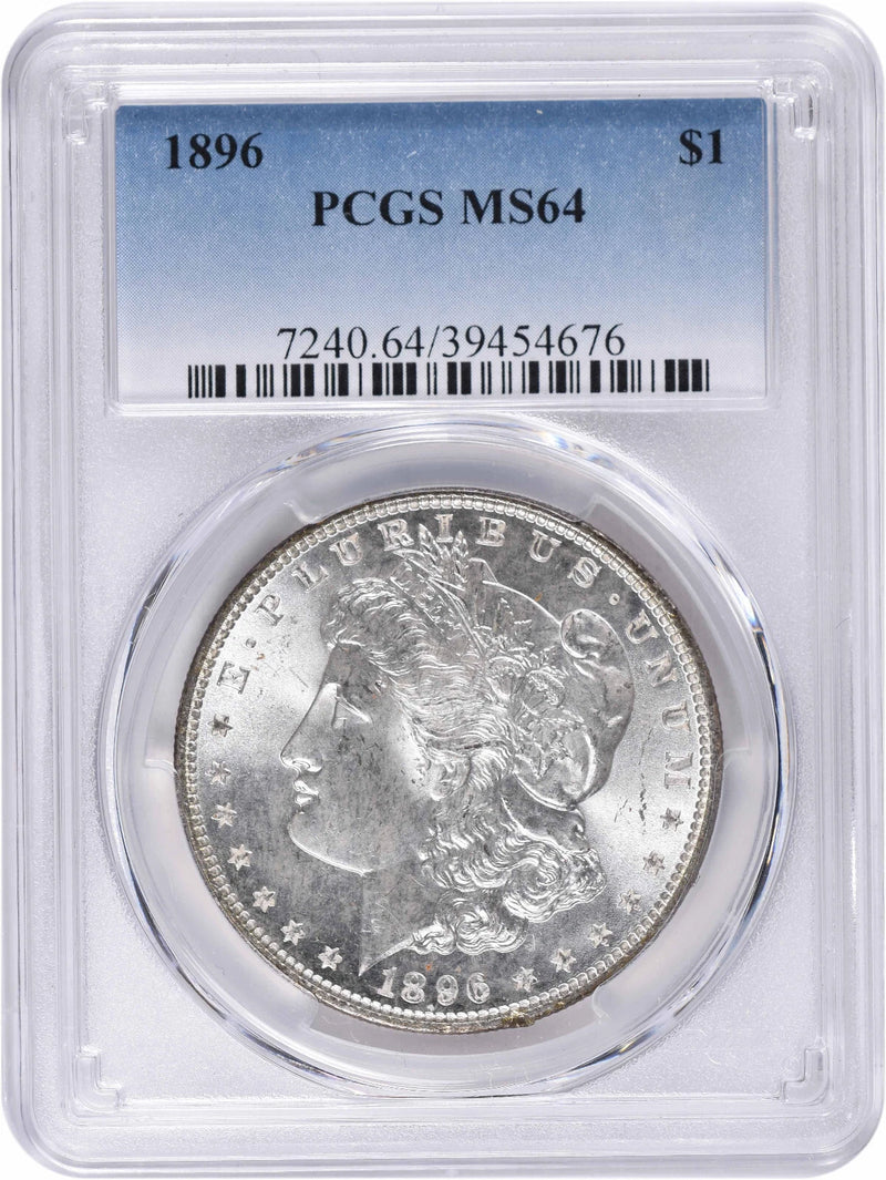 1896 Morgan Silver Dollar MS64 PCGS-1