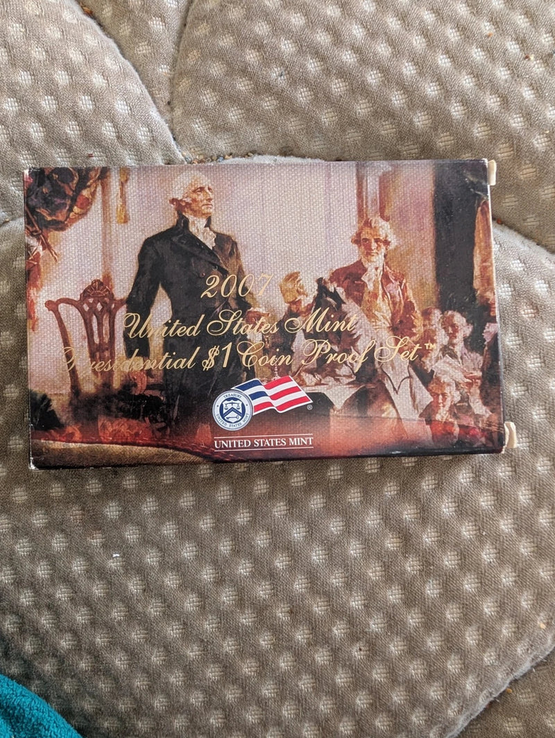 2007 UNITED STATES MINT PRESIDENTIAL $1 DOLLAR COIN PROOF SET WITH COA-2