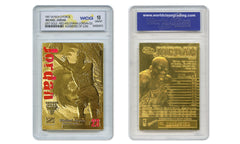 1997 MICHAEL JORDAN FLEER Z-FORCE 23K Gold Card RED HOLO LTD 5,000 - GEM MINT 10-2