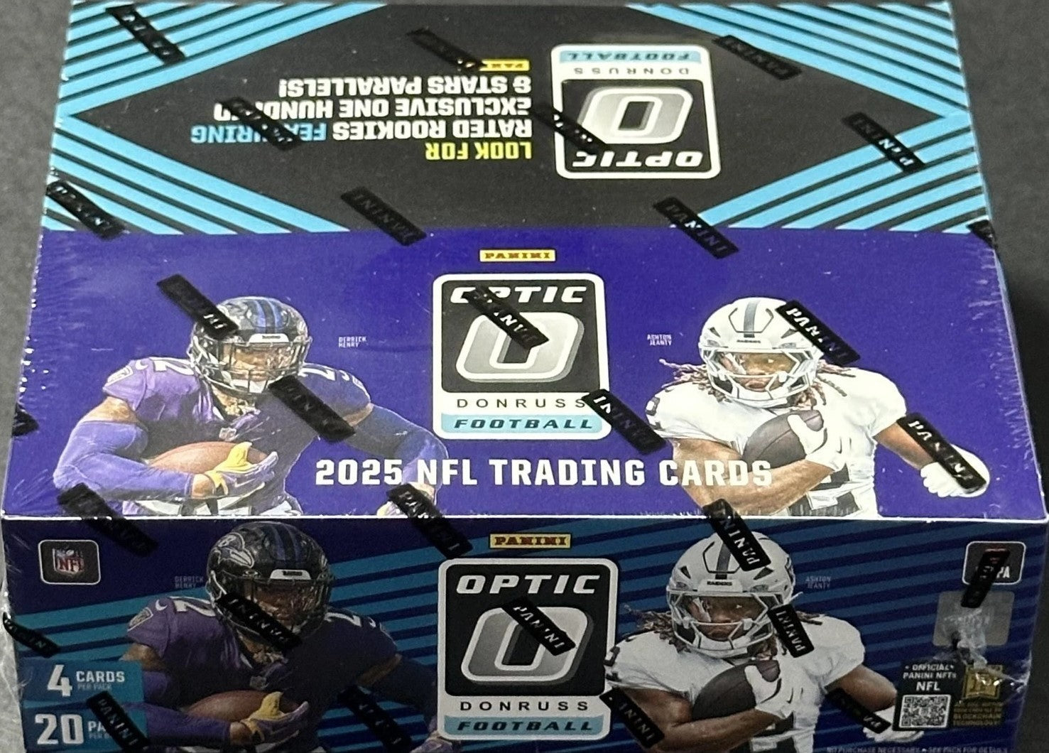 2025 Panini Donruss OPTIC Football Factory Sealed 80 Card Retail Box EXCLUSIVES-2