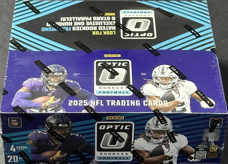 2025 Panini Donruss OPTIC Football Factory Sealed 80 Card Retail Box EXCLUSIVES-2