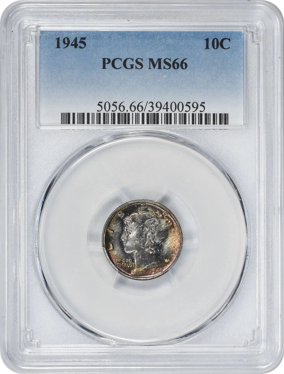 1945 Mercury Silver Dime MS66 PCGS-1