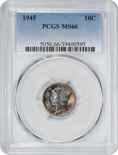 1945 Mercury Silver Dime MS66 PCGS-1
