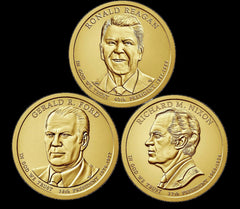 A 2016 Presidential Dollar THREE (3) Coin Set Brilliant Uncirculated US BU!l-5