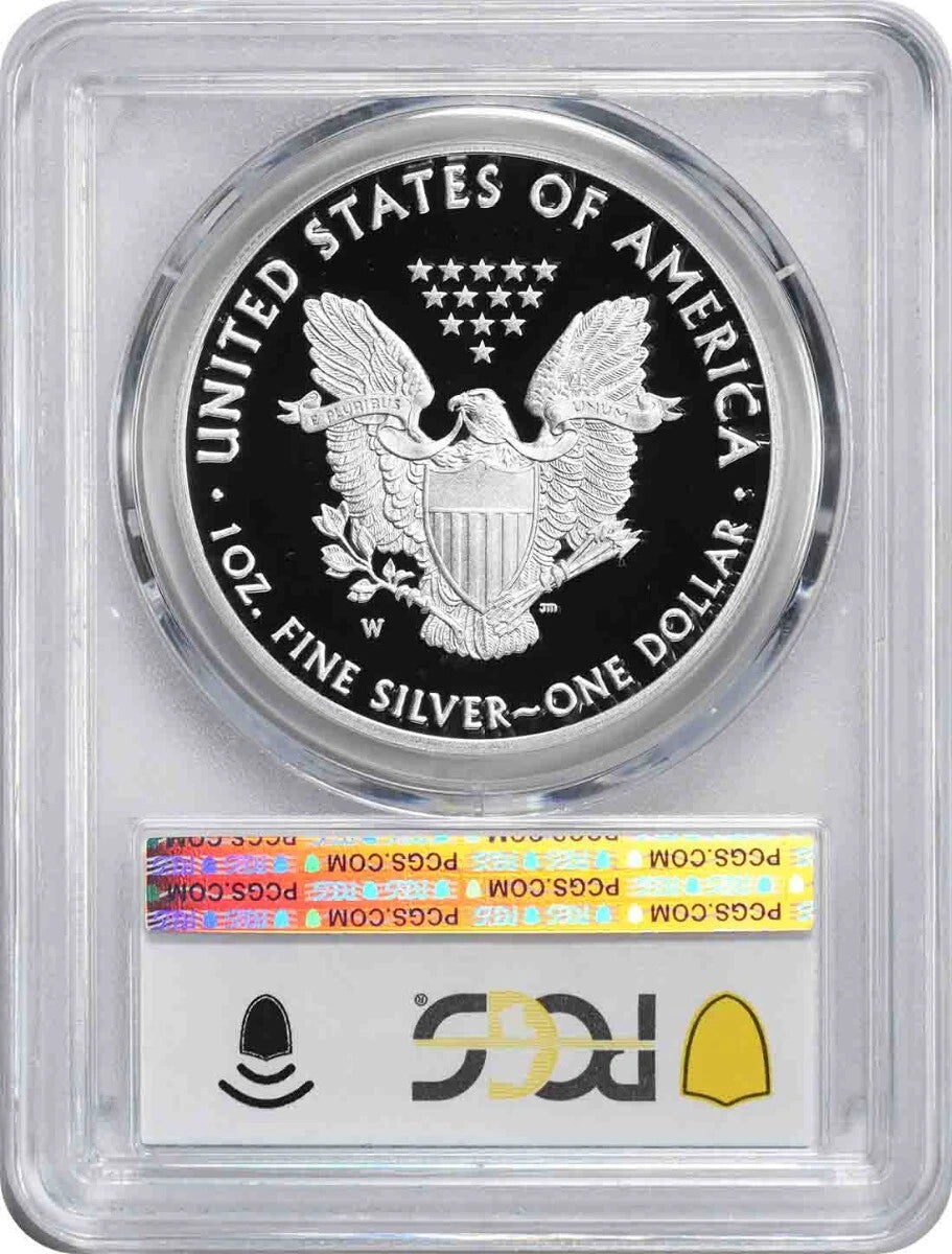 2017-W American Silver Eagle Dollar PR69DCAM PCGS Proof 69 Deep Cameo