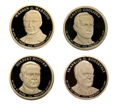 2014 -S Proof Presidential dollars - $1 Coin complete set of 4, Coins Only-2