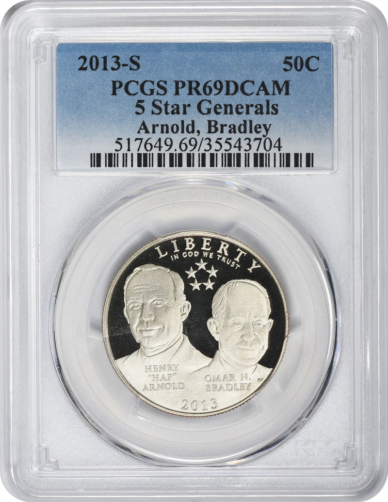 2013-S 5-Star General Commemorative Half PR69DC PCGS Proof 69 DC FS-1