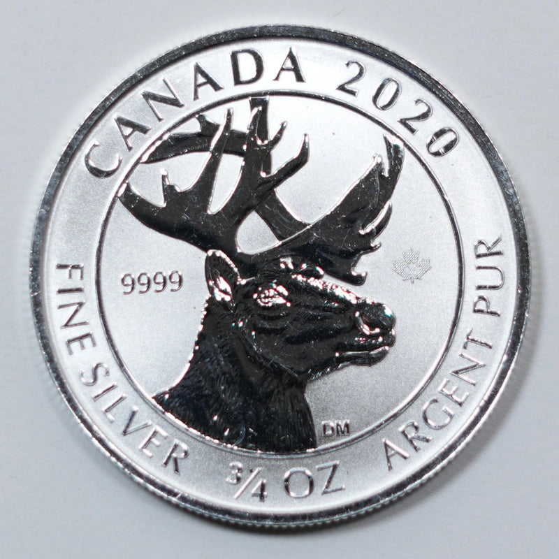 2020 Canada $2 - Woodland Caribou - 3/4 oz .9999 Silver-1
