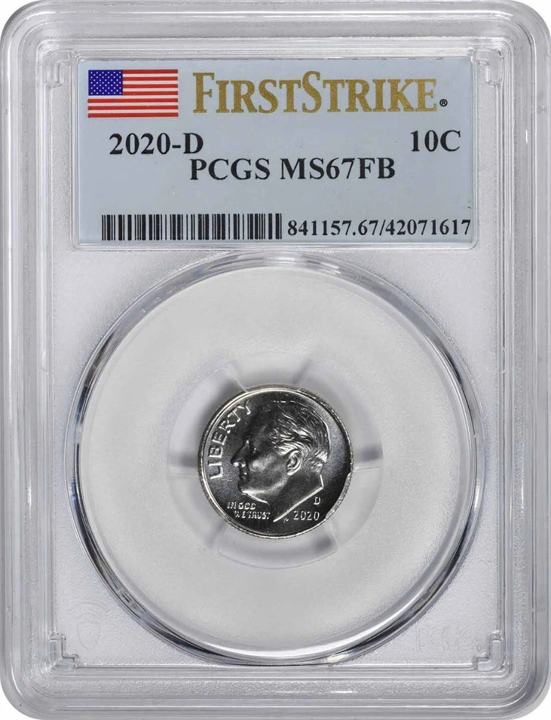 2020-D Roosevelt Dime MS67FB First Strike PCGS-1
