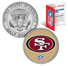 SAN FRANCISCO 49'ers NFL JFK Kennedy Half Dollar US Coin *Officially Licensed*-1