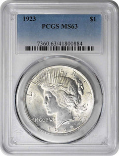 1923 Peace Silver Dollar MS63 PCGS-1