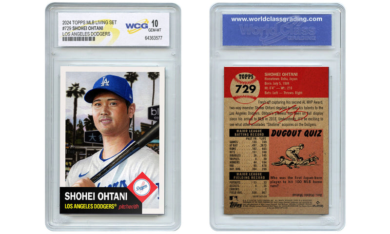 2024 Topps MLB Living Set SHOHEI OHTANI Los Angeles Dodgers Card 729 GEM MINT 10-2