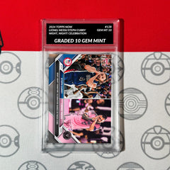 GRADED 10 Lionel Messi/Steph Curry 2024 MLS NBA TOPPS NOW Card #128-1